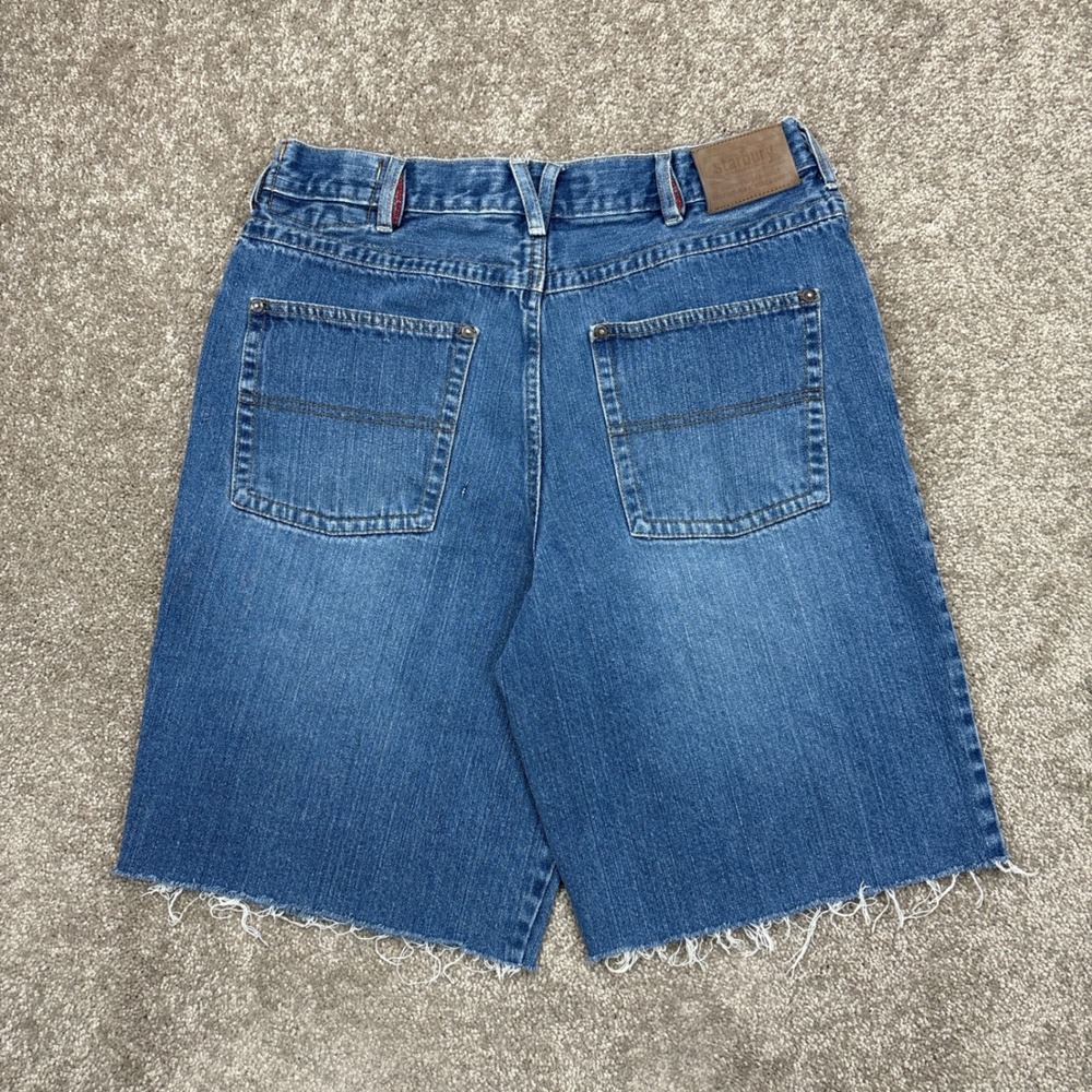 Vintage‎ Y2K Starbury Baggy Denim Jean Shorts Jorts Size 32